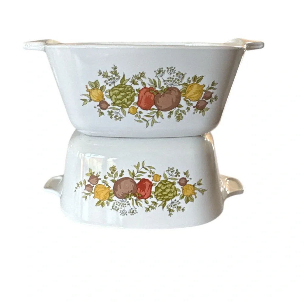 Vintage Corning Ware Spice of Life P-43-B 2 3/4 Cup Mini Casseroles